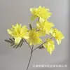 6 flores de crisantemo artificiales para decoración de salón de ceremonia de boda, arreglo de suelo de crisantemo grande, decoración de pared de fondo de hotel