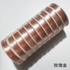 100 m alambre de cobre con retención de color para accesorios de joyería DIY, alambre de cobre para horquilla fija, pétalos de cuentas de vidrio checo