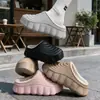 Pantuflas de algodón impermeables, cómodas y cálidas de EVA para mujer, nuevo estilo otoño/invierno 2026, engrosadas y forradas de felpa para uso en interiores, con suela suave