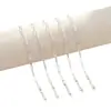 Collar de Acero Inoxidable con Clip para Papel Bañado en Oro Real, Transfronterizo Europeo y Americano, Nuevo, Cadena Ligera de Lujo, Simple y de Nicho