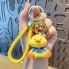 Llavero Colgante Oso Violento de Dibujos Animados de Resina Encanto para Bolso de Pareja Cordón para Llave de Coche Colgante para Teléfono Pequeño Regalo