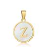 Nuevo colgante de acero inoxidable con letras en inglés, personalizado, combinable con todo, collar de 18 quilates para mujer