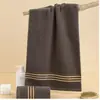 Toallas de Algodón de Color Oscuro Transfronterizas para Uso Doméstico, Toallas Gruesas para Cara y Baño, Personalizables con Logo, Toallas de Regalo