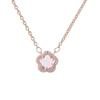 Collar de Flor de Cerezo Rosa Lujo Ligero Temperamento Sentido de Alta Gama Súper Inmortal Chica de Deseo Puro Estilo Ins Diseño de Nicho Cadena para la Clavícula