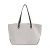 Nova bolsa de ombro color block transfronteiriça, grande capacidade, design de luxo leve, bolsa tote simples e versátil para o dia a dia