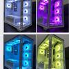 Ventilador para caja de computadora Fish nest prism PRO 12CMARGB ventilador de refrigeración color mágico luminoso control de temperatura ventilador silencioso