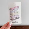 Set de Pasadores de Gota de Agua Dopamine para Niños con Estampado de Dibujos Animados, Pasadores para el Cabello de Bebé para Flequillo y Mechones Laterales de Niñas Pequeñas