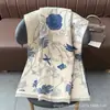 Bufanda jacquard de doble cara estilo japonés y coreano con pequeñas flores, imitación cachemir, versátil para otoño e invierno, chal cálido para mujer