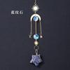 Cristal Natural Transfronteiriço Catcher de Sol Pingente de Estrela de Cinco Pontas Iluminação Pingente de Parede Sino de Vento de Cristal Pingente Decorativo