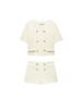 AliExpress Cross-Border Nova Roupa Feminina Exportação Atacado Zr Ponto Estilo Pequena Fragrância Conjunto Jaqueta + Shorts