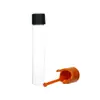 Frasco Tubo de 98mm, Pote de Cânhamo, Tubo de Vidro Transparente à Prova de Crianças, Frasco Pequeno, Manga de Silicone em Forma de Gota d'Água de 116mm