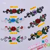 Performance de Fantasia Tecido de Ópera Clássica Adesivos Florzinhas Bordado Étnico Adesivos para Roupas Multicor 1037 Flores Quentes