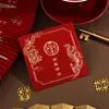 2025 Novo Casamento Casamento Casamento Bloqueio de Porta Envelope Vermelho Especial de Casamento Estampagem a Quente Pequena Bolsa de Casamento Palavra Feliz de Casamento