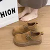 Mocasines de plataforma retro para mujer, nueva colección otoño 2026, zapatos casuales versátiles tipo Birkenstock para calzar sin cordones