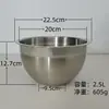 Italia Tazón Profundo a Prueba de Salpicaduras para Hornear Batir Huevos Ensaladera Casera Plato Frío Cocina Tazón para Batir Crema Tazón para Amasar Masa
