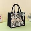 Bolsa tote de lona atacado bolsa de presente com filme personalizada bolsa de algodão personalizada bolsa tridimensional portátil de alta qualidade pode imprimir logotipo