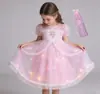 Falda de Gasa para Niñas Vestido de Princesa Frozen Elsa Lolita Vestido Infantil Fabricante Mayorista