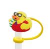 Nueva serie de pato amarillo tapa de pajita funda de pajita tapón antipolvo de silicona decoración de pajita de personalidad creativa para fiesta