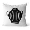 Cojines Decorativos para Sofá con un Toque de Lujo, Estilo Vintage Wabi-Sabi, Cojines Minimalistas en Blanco y Negro, Jarrón de Plantas, Cojines Geométricos para Mesita de Noche, Venta al por Mayor