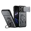 Soporte para coche transfronterizo adecuado para iPhone 17 Pro Max/16 con cubierta deslizante para lente, protección anticaídas para dedo anular grande