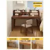 Mesa com Estante Integrada Mesa de Estudo Doméstico para Estudantes Mesa de Escritório Simples Novo Modelo 2026 Mesa de Computador de Parede para Quarto