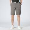 Atacado calças de algodão de verão masculinas de meia-idade e idosos calças casuais finas calças retas soltas shorts de tamanho grande masculino