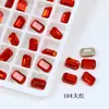 Dongzhou Cristal 8*6 Rectangular Octagonal Fondo Puntiagudo Destello Diamante K9 Vidrio Piedra Preciosa Tallada Alta Calidad Joyería Accesorios para Arte de Uñas