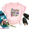 Camiseta Divertida para Mujer con Estampado de Letras de Enfermera Leopardo ECG Heal Lov