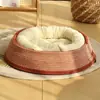 Nido de Gato Nido para Mascotas Universal Cuatro Estaciones Rascador para Gatos Nido Tejido Nido Transpirable para Dormir Lavable Resistente a Desgarros