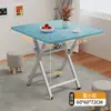 Mesa plegable, mesa de comedor cuadrada, mesa pequeña para uso doméstico, alquiler de apartamentos pequeños, mesa de comedor sencilla, mesa cuadrada