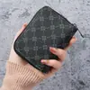 Nuevo Tarjetero de PU para Hombre, Exquisito y de Gama Alta, Anti-Desmagnetización, Tarjetero Ultra Delgado para Identificación con Múltiples Ranuras para Tarjetas, Tarjetero de Gran Capacidad, Bolso Compacto para Mujer