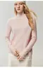 Suéter Kang Sai Ni Sin Costuras 100% Cachemir para Mujer Color Sólido Simple Cuello Semi Alto Nuevo Otoño/Invierno 2026 Suave y Liso Jersey