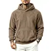 Sudadera con capucha unisex europea y americana de Amazon, nueva para otoño e invierno, casual, para exteriores, corte holgado, forrada de polar
