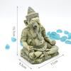 Decoración de paisaje para acuario decoración de acuario caja de rastreo simulación de paisaje estatua de Buda antiguo estatua Dios estatua sentada relieve