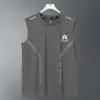 2026 Novo Estilo Camiseta Regata de Seda Gelada para Homens, Verão Soltinha, Fitness Esportivo Secagem Rápida Sem Mangas Regata Fina