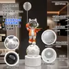 Proyección de cielo estrellado astronauta decoración de sala de estar, gran mueble de TV de pie adorno, regalo de inauguración de casa nueva