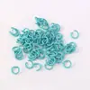 Llaveros con Anillas Abiertas Pintadas de Colores, Broches para Llaveros, Cadenas con Colas de Cuentas, Accesorios para Joyería DIY, Broches de Anilla de Acero Metálico, Venta al por Mayor