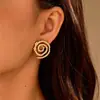 Pendientes Geométricos con Incrustaciones de Diamantes para Mujer de Amazon, Pendientes de Lujo de Gama Alta de Nicho Europeo y Americano, Pendientes de Acero de Titanio a la Moda con Forma de Corazón