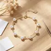 Pulseira de pérolas de água doce de camada dupla com efeito céu estrelado, novo modelo popular de 2026, joia versátil de luxo leve, nicho, requintada e de alta qualidade