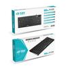 Kaidiwei K83 Teclado Pequeño Mini Portátil Ultradelgado Teclado Externo para Portátil Chocolate Interfaz USB Escritorio