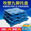 Ventas Directas de Fábrica Paleta de Plástico Moldeo por Soplado Paleta de Nueve Patas Almacenamiento en Frío Paleta de Plástico Moldeo por Soplado Paleta de Plástico de una Cara Almohadilla de Plástico a Prueba de Humedad