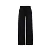 Estilo puramente seductor, escote corazón fruncido tridimensional, camiseta corta de manga corta + pantalones anchos holgados con caída natural, conjunto para mujer