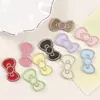 Acessórios Acrílicos Coloridos com Pontos Médios e Laço de Diamante Korean Flash Acessórios para Joias DIY Capa de Celular Decoração de Flor para Sapato