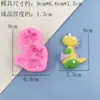 Molde de Silicona de Dinosaurio de Dibujos Animados para Arcilla DIY Hecho a Mano Molde para Decoración de Pasteles de Fondant Silicona de Grado Alimenticio Resistente a Altas Temperaturas