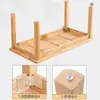 Mesa y sillas de madera maciza para jardín de infantes clase de cuidado infantil clase pequeña mesa baja silla con reposabrazos mesa y sillas de roble para bebé muebles de madera