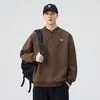Moletom masculino para primavera e outono, roupas masculinas plus size, novo estilo 2026, corte solto, extra grande, blusa casual masculina, moderno