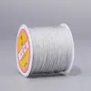 No frotado a mano de alta calidad. 72 hilos 50 metros cordón de nylon de alta densidad tejido a mano hilo línea especial para pulseras fábrica de origen venta al por mayor