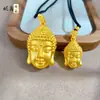 Venda Quente ao Vivo Pingente Grande do Dia do Buda Tathagata Corda Trançada de Lótus Pingente de Buda Corrente para Suéter Masculino e Feminino Barra