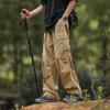 Pantalones Cargo Paracaidista Funcionales para Exterior para Hombre Verano Estilo Montaña Americano Pantalones de Senderismo Marca de Moda High Street Pierna Ancha Casual Pantalones Largos