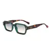 25 Gafas de Sol de Nuevo Estilo con Remaches de Alta Gama, Gafas de Sol Carey, Estilo Europeo y Americano, Protección Solar Personalizada para Playa Hombres Cuadradas con Remaches